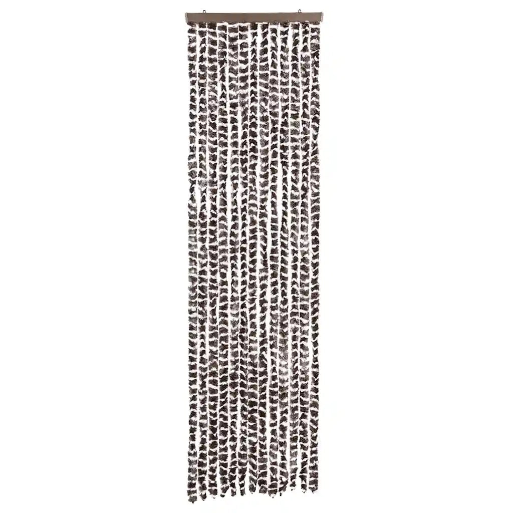 Zanzariera Marrone e Bianco 56x185 cm Ciniglia 325451