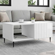 Tavolino da salotto Bianco Lucido 90 x 50 x 40 cm 894499
