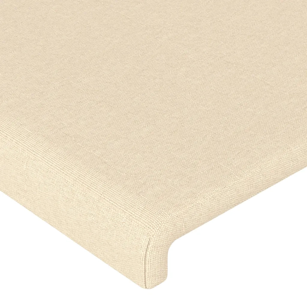 Testiera | Testata ad Orecchio Crema 83x16x78/88 cm in Tessuto