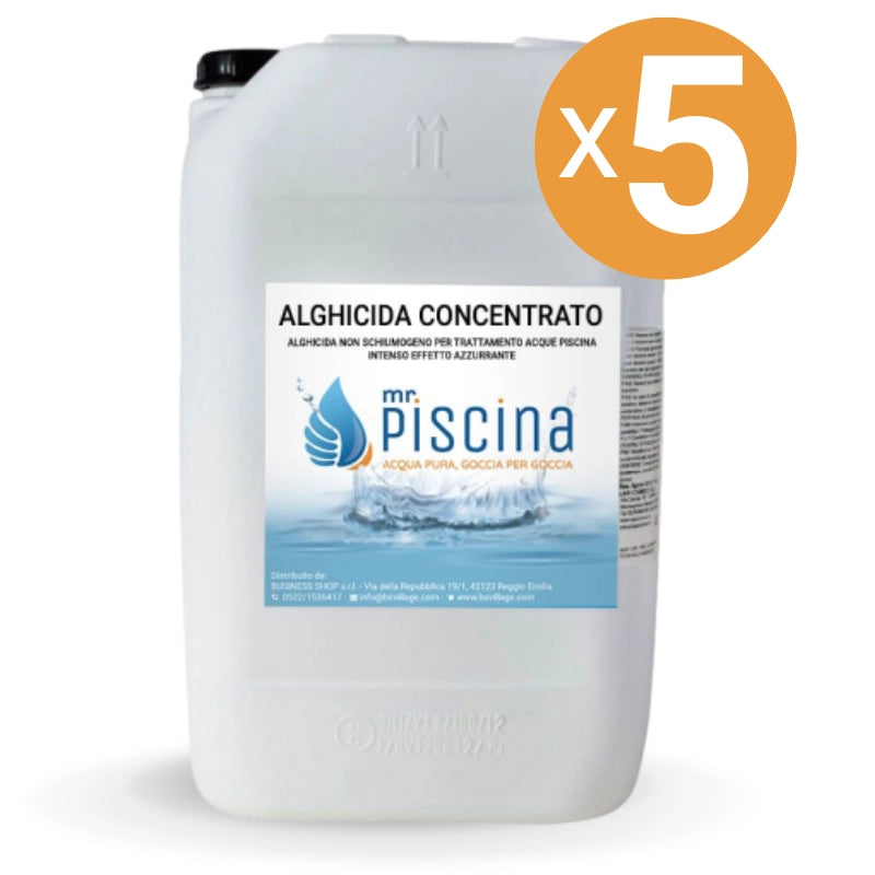 Antialghe piscina ALGHICIDA CONCENTRATO - Tripla Azione Quantità confezione: 5 confezioni