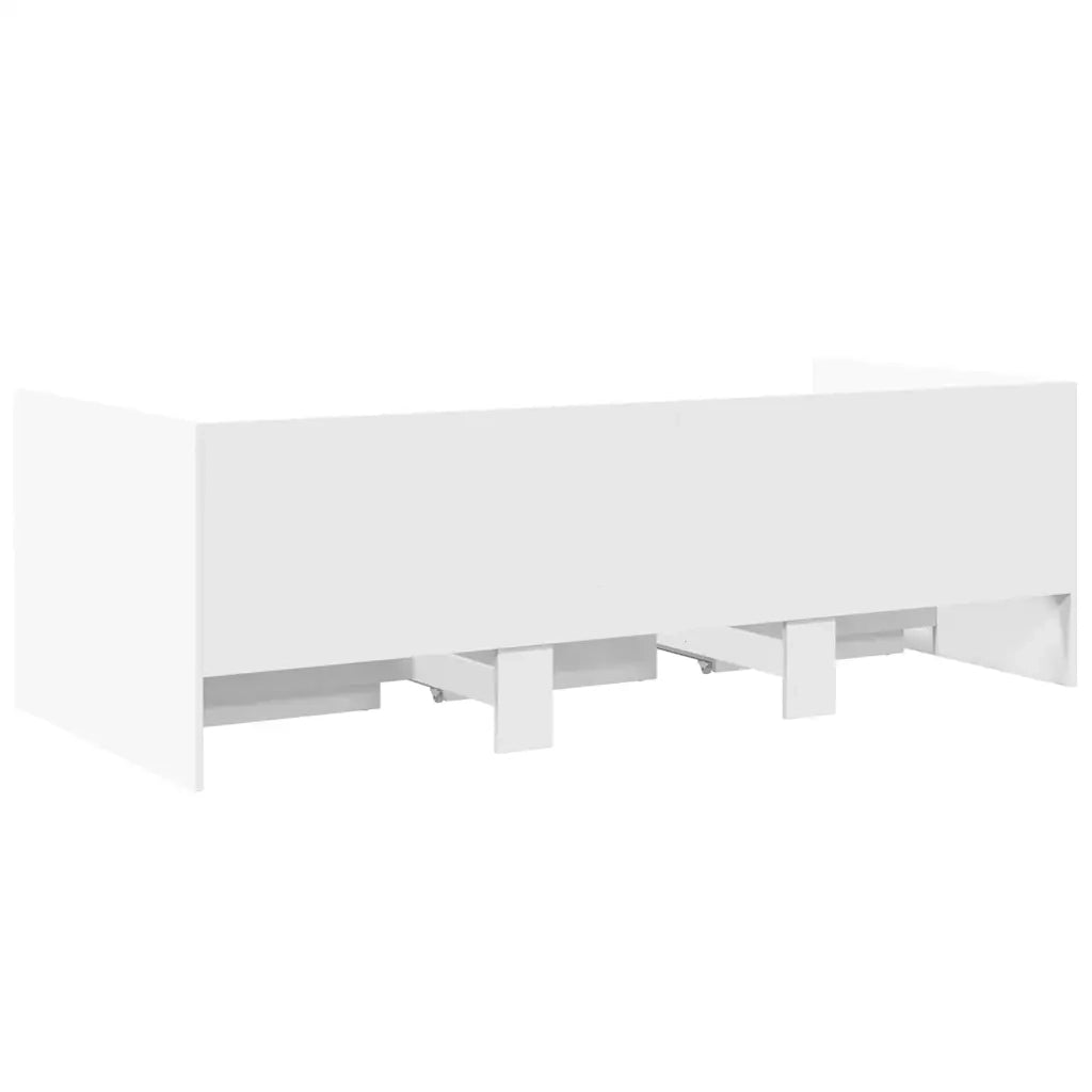 Divano Letto con Cassetti senza Materasso-Sofa Letto-Daybed Bianco 100x200 cm 428710