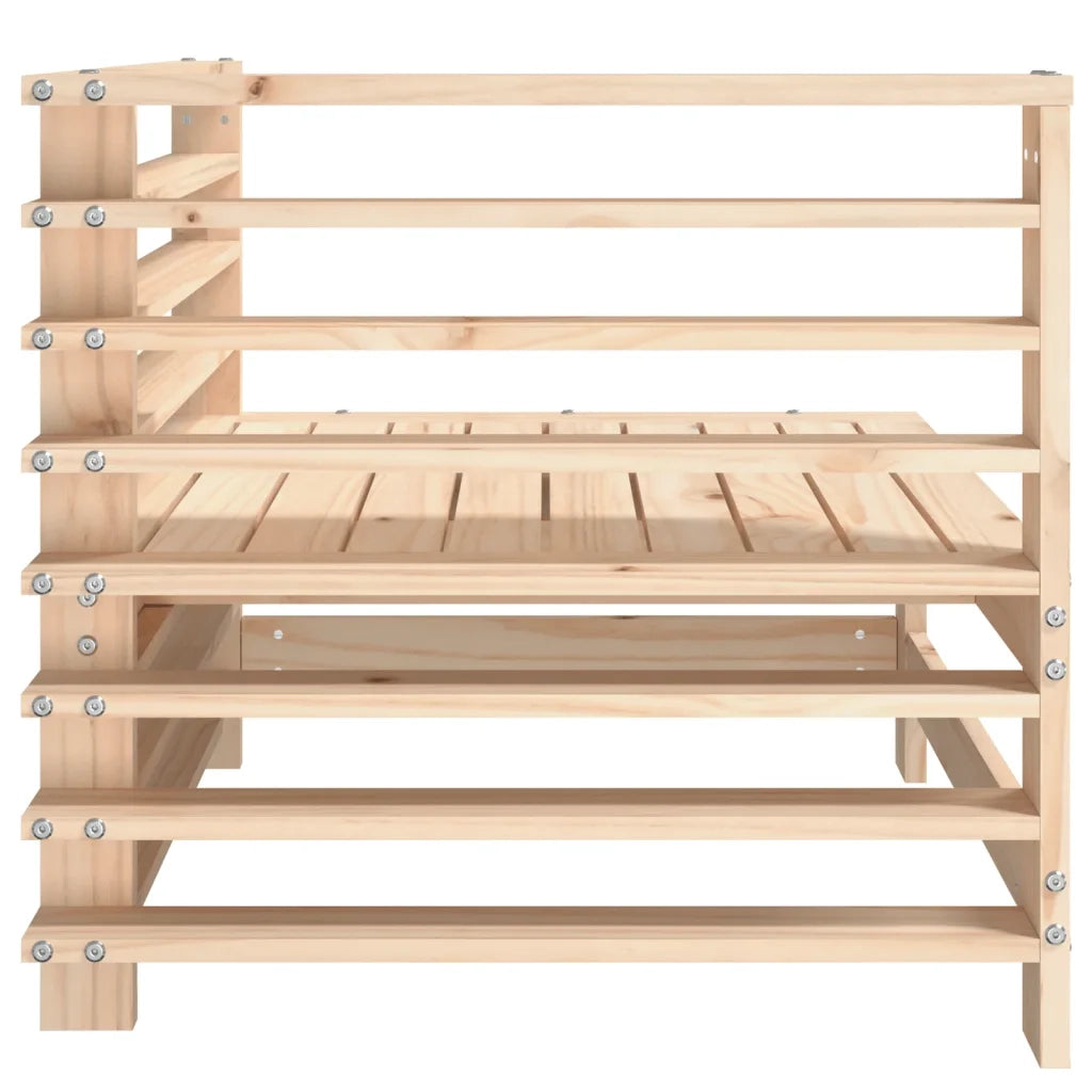 Divano componibile-Divani Angolari da Giardino 2 pz in Legno Massello di Pino 122793
