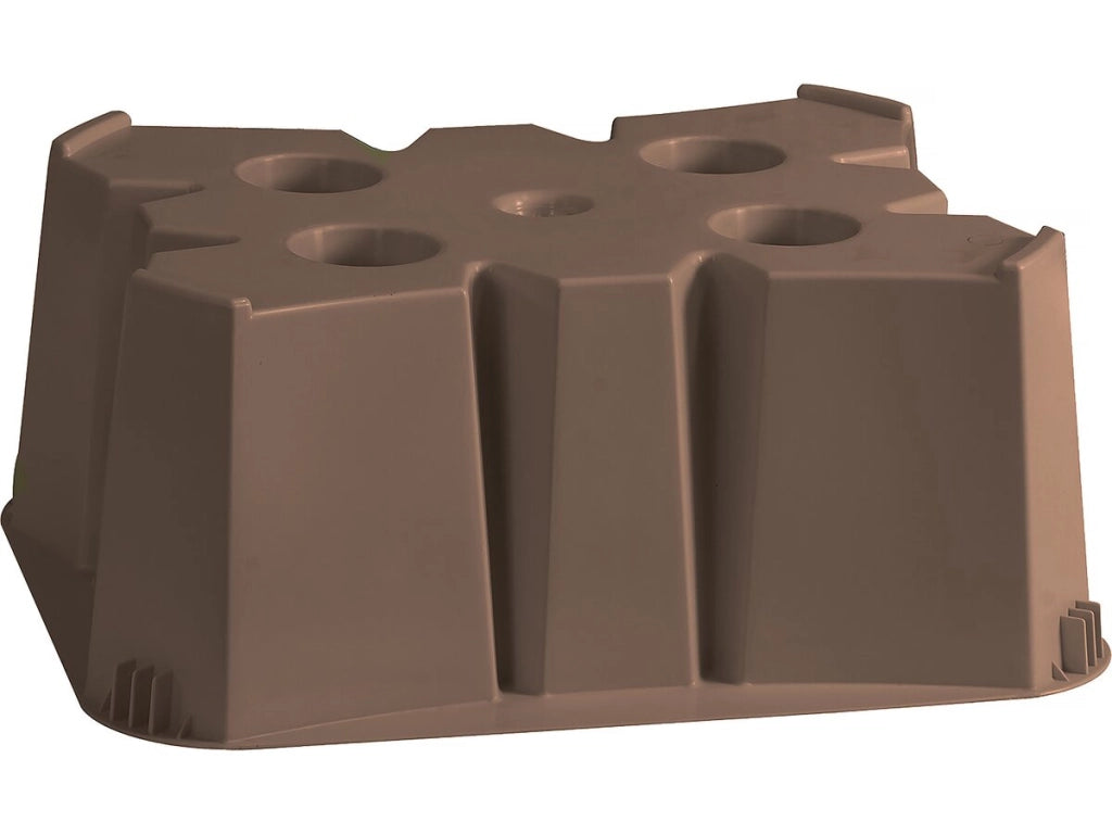 Basi per il serbatoio per il recupero dell'acqua da 200 e 350 L -  60 x 60 x 30 cm - Grigio talpa