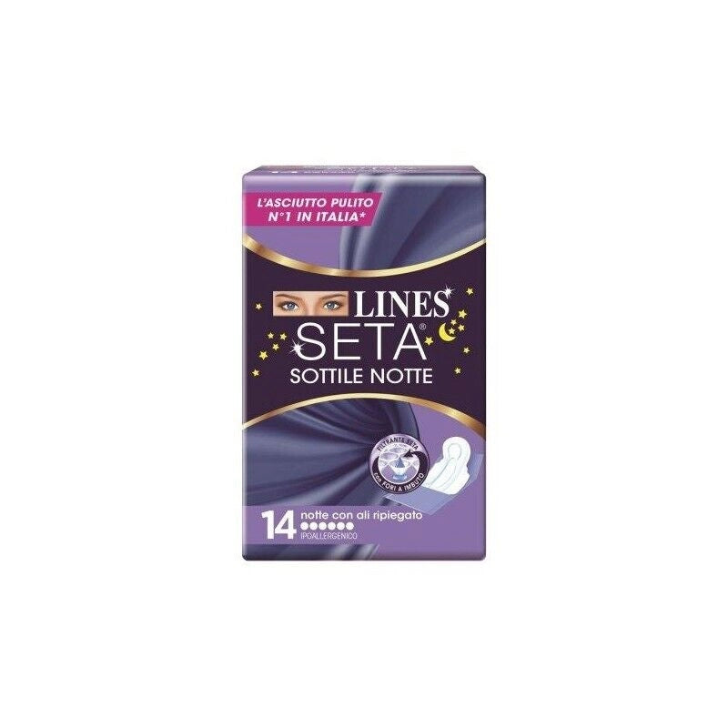 LINES SETA SOTTILE NOTTE CON ALI 14 PZ IPOALLERGENICO