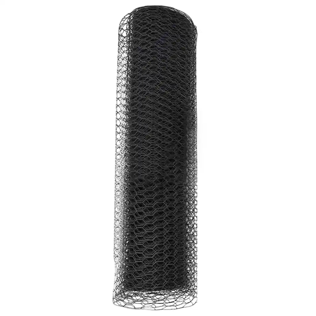 Recinzione da Giardino | Recinzione Esagonale Grigio 0,8 x 50 m PVC