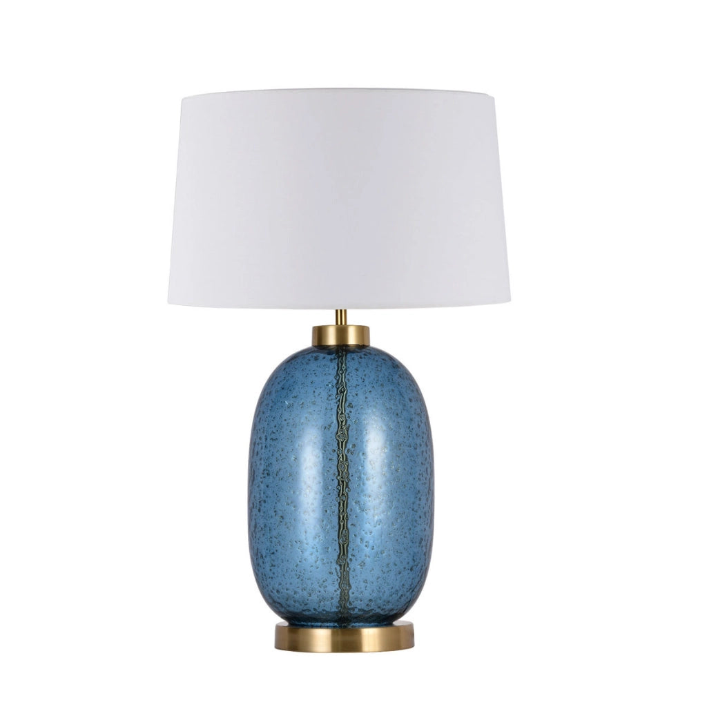 Lampada da tavolo Amur blu E27 58 cm Light Prestige
