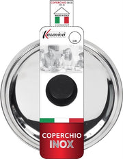 COPERCHIO IN ACCIAIO INOX 36 CM BOMBATO