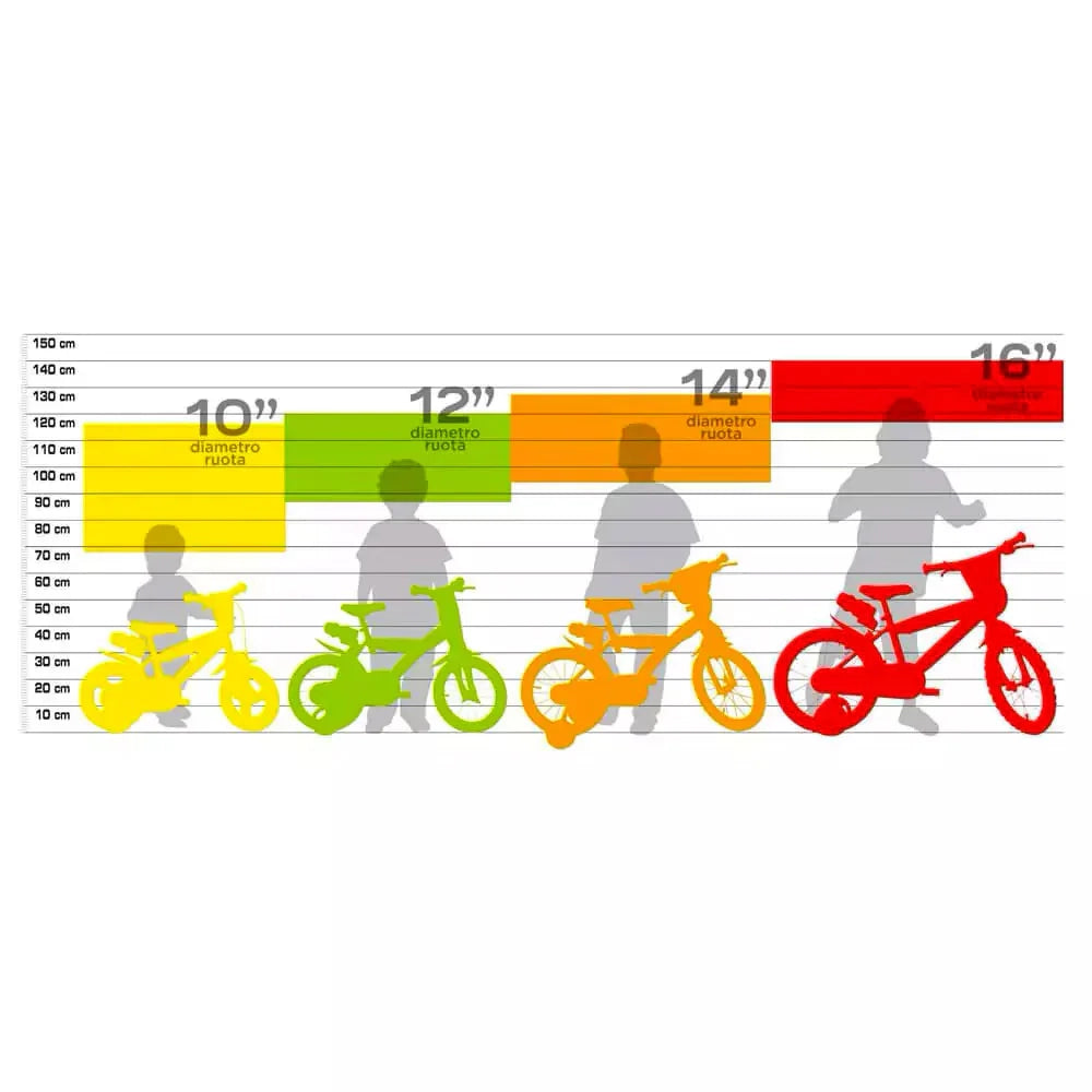 Bicicletta per Bambini 16" Paw Patrol Freni Caliper e Stabilizzatori in Acciaio Hi-Ten Rosso