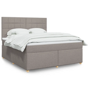 Giroletto a Molle con Materasso Tortora 180x200 cm in Tessuto 3293663