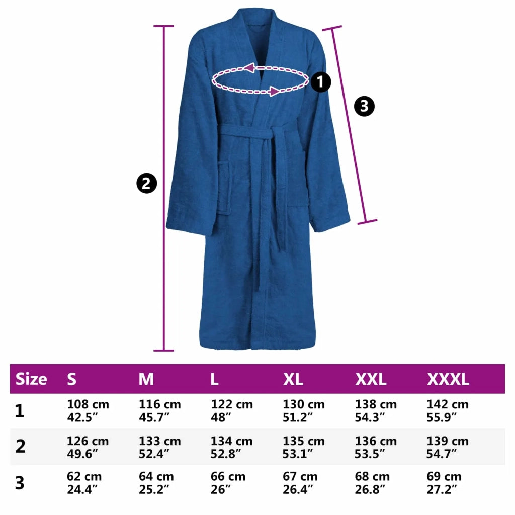 Accappatoio KINN Blu S Cotone CFW4018134