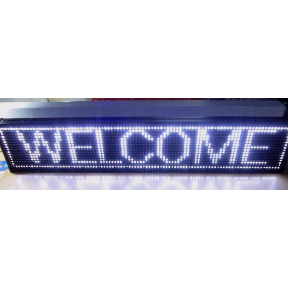 Trade Shop - Insegna Luminosa A Led Scritta Personalizzata Scorrevole Luce Bianca 200 X 40 Cm -