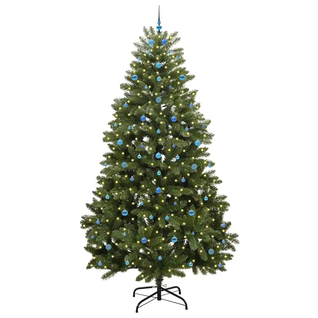 Albero di Natale artificiale 300 cm 300 LED Bianco caldo Verde 3395728