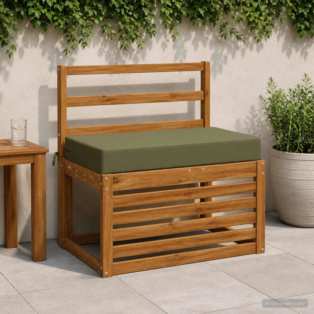 Cuscino per la seduta SOEST 100% Poliestere Verde Oliva 946876
