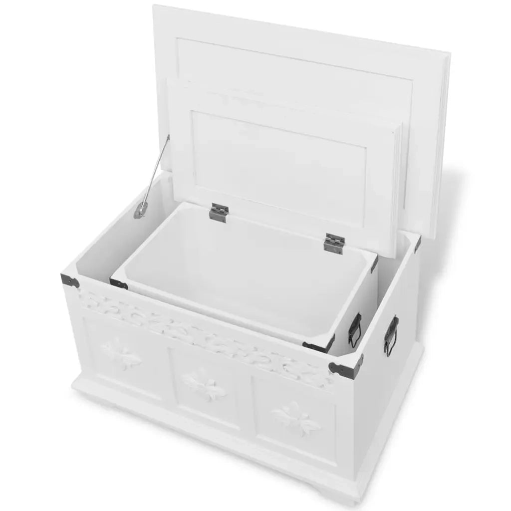 Set 2 Pezzi Cassapanche Bianche 244360