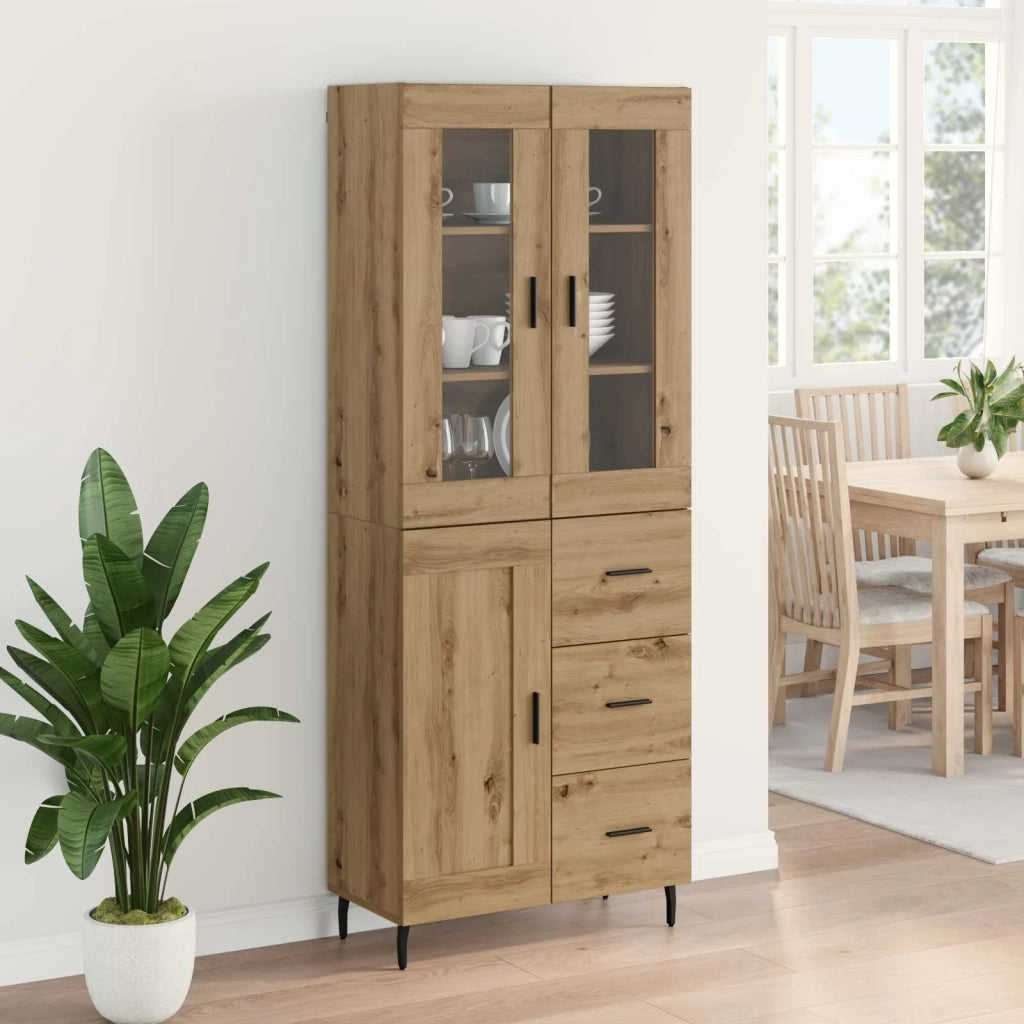 Credenza 2 pcs Rovere artigianale 69,5 x 34 x 180 cm 3415922