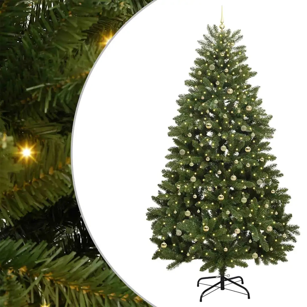Albero di Natale artificiale 300 cm 300 LED Bianco caldo Verde 3395725