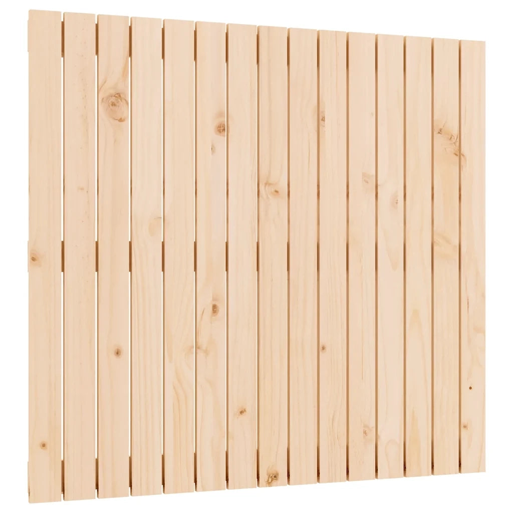 Testiera da Parete-Testiera a Muro-Testata Decorativa 95,5x3x90 cm in Legno Massello di Pino