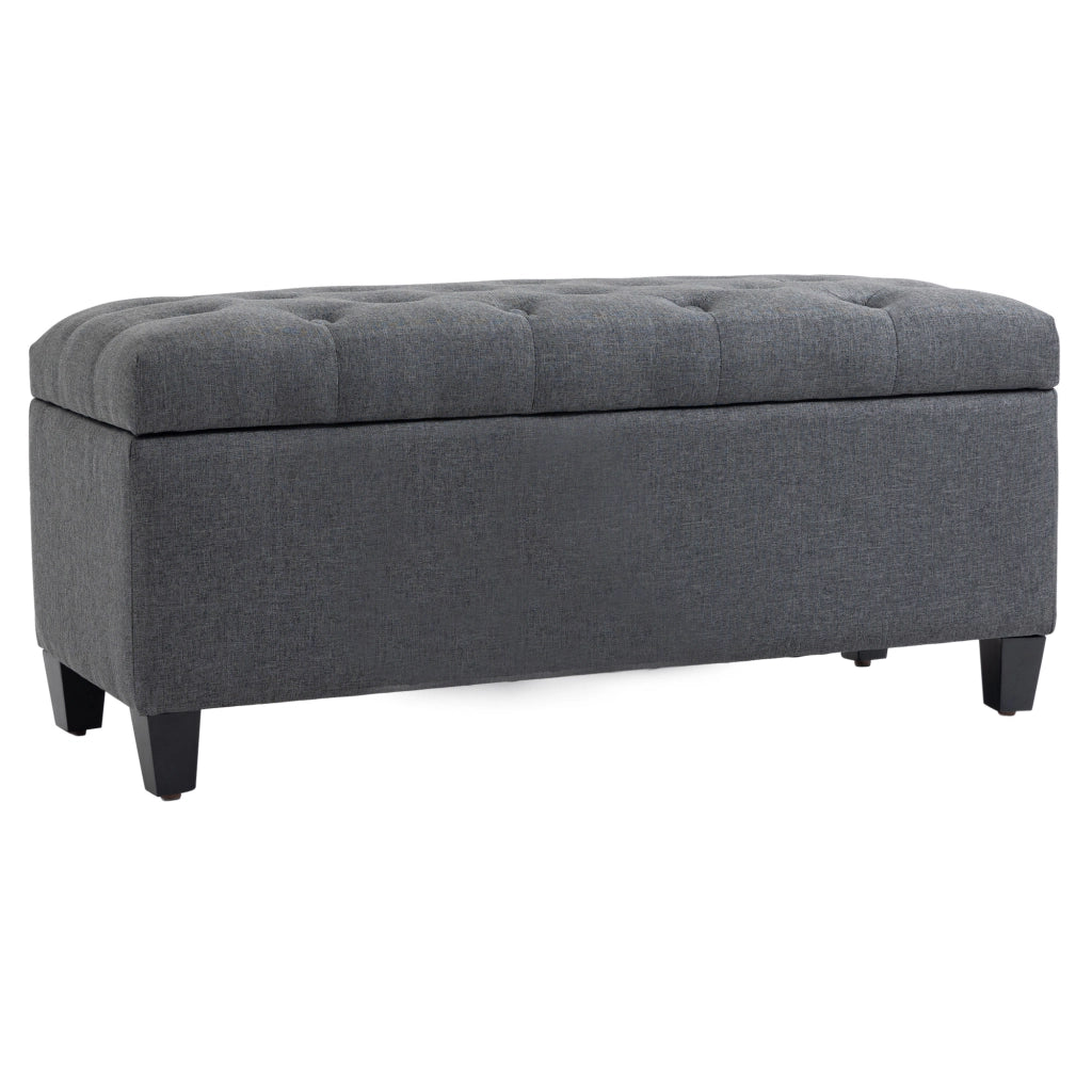 Divanetto con cassetti ¨C Minimal ¨C Grigio scuro 100x40x44 cm