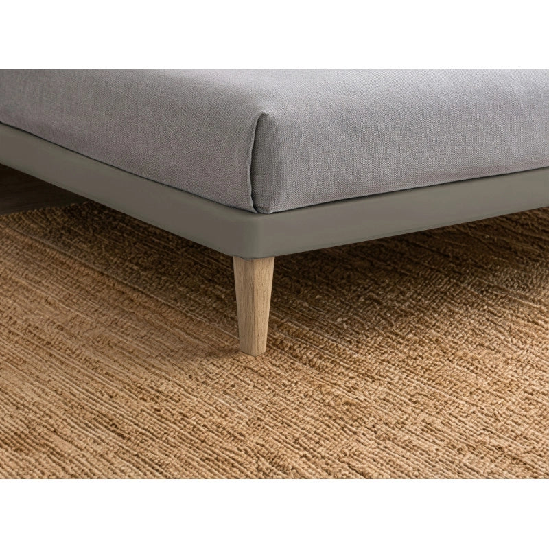 Letto imbottito Piazza e mezzo 120x200 cm Flat - Similpelle,Cappuccino,Con rete