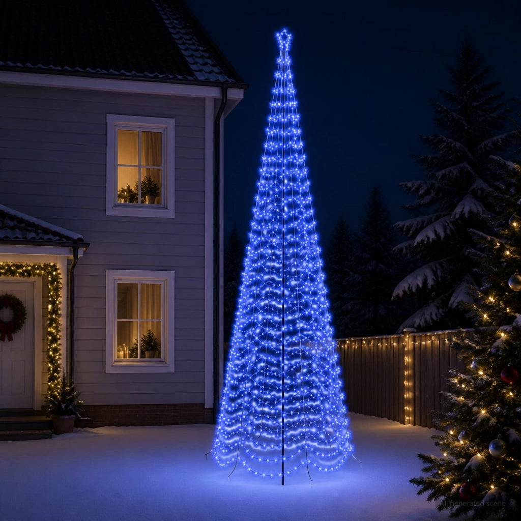 Albero di Natale a spirale LED con picchetto EKENAS 500 cm 42056603