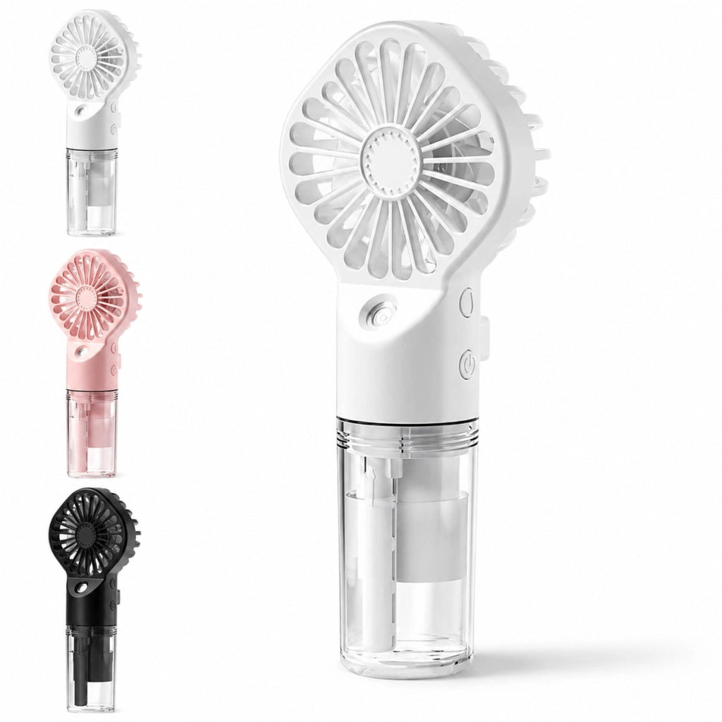VENTILATORE PORTATILE CON SPRAY RICARICABILE USB MINI FAN UMIDIFICATORE AS-07115