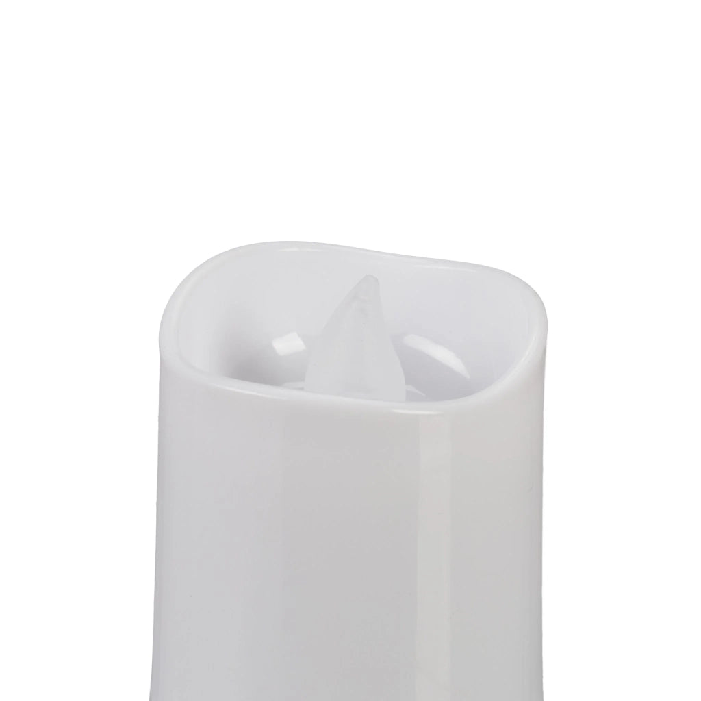 Set di 12 candele LED decorative atmosfera accogliente 4,5 x 4 cm finitura opaca in PP bianco 13_0014649