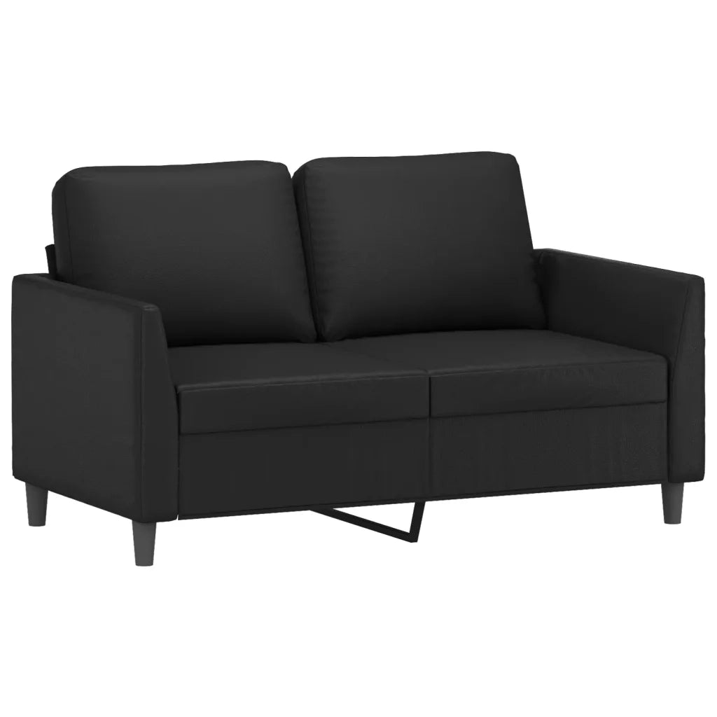 Set di Divani 3 pz con Cuscini Nero in Similpelle 3201740