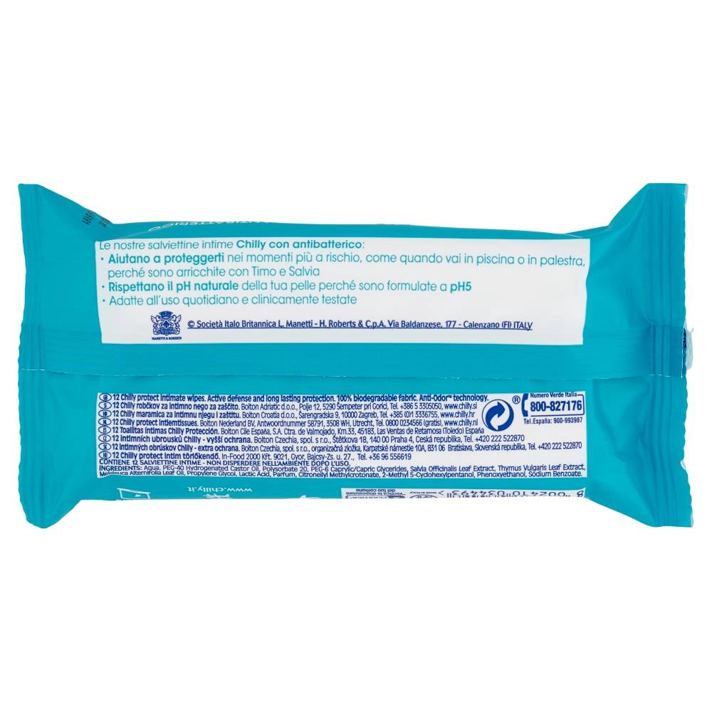 CHILLY SALVIETTE INTIME ANTIBATTERICHE