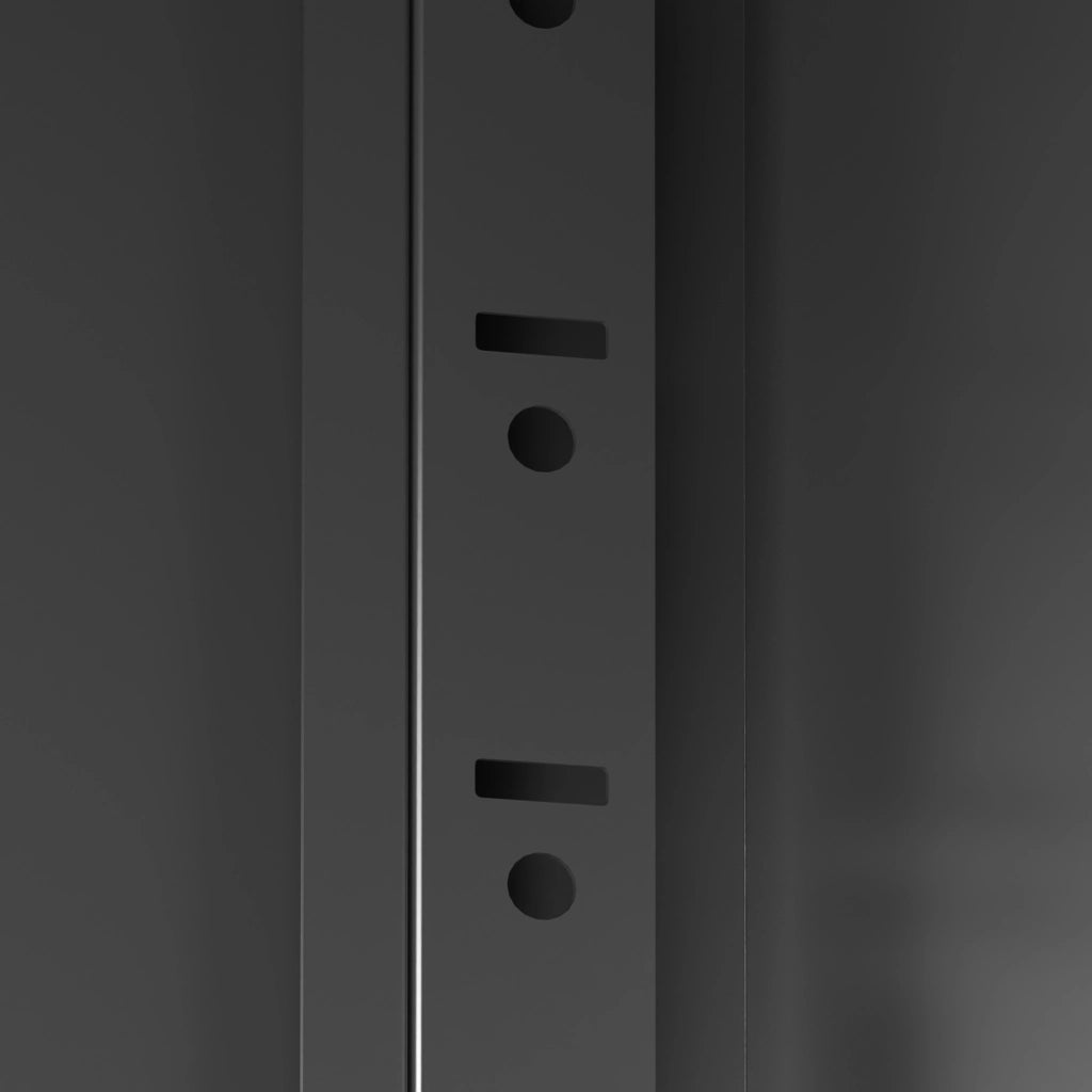 Armadio da Parete in Metallo con 2 Porte Serrabili e Ripiano Regolabile, 77x75x30 cm, per Garage e Ufficio