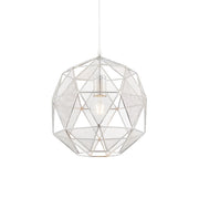 Lampada a sospensione Armour cromata geometrica E27 Endon