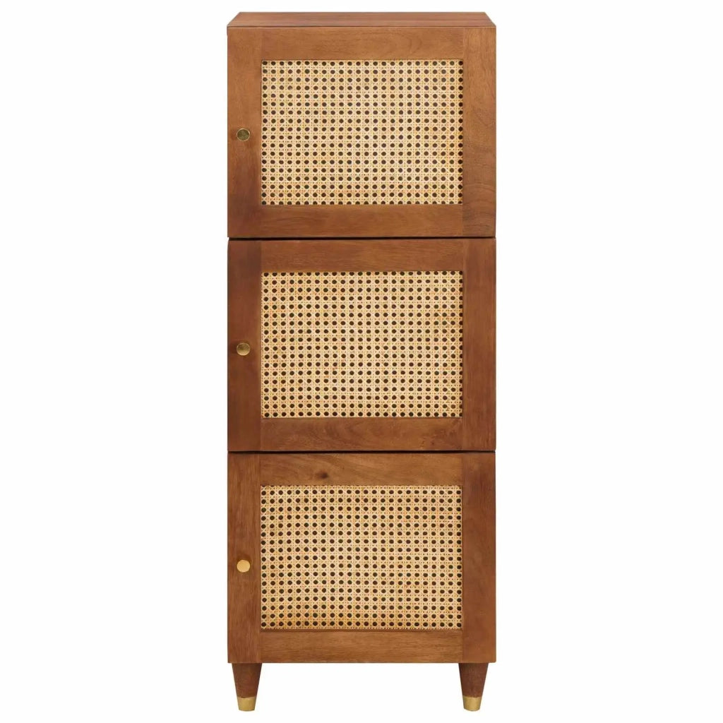 Mobile alto Marrone 40 x 33,5 x 110 cm Legno di mango massello 4018909