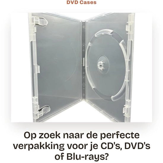 Etichetta per CD/DVD/Blu Ray - Materiale: Polipropilene - Transparenza - Dimensioni: 172 x 135 x 14 mm