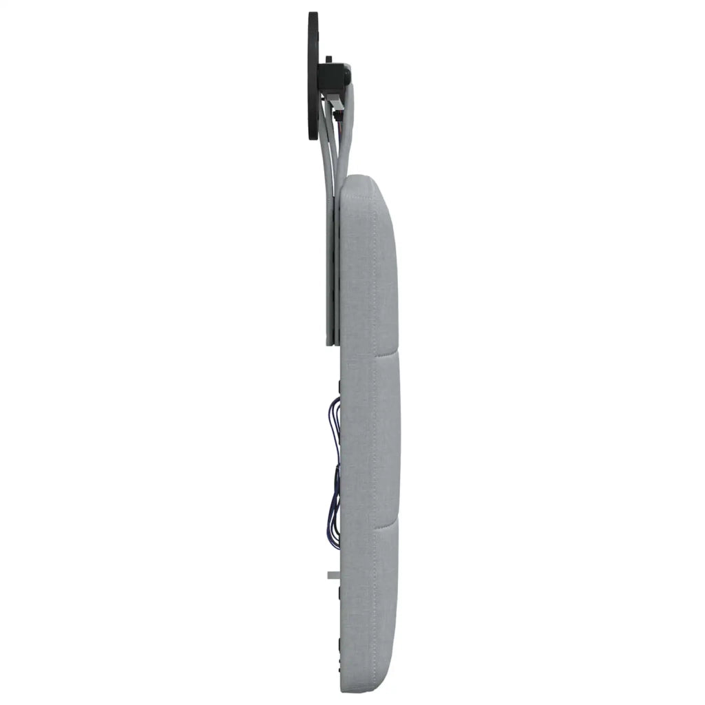 Testiera | Testata sospesa Con luce LED Grigio Chiaro Tessuto
