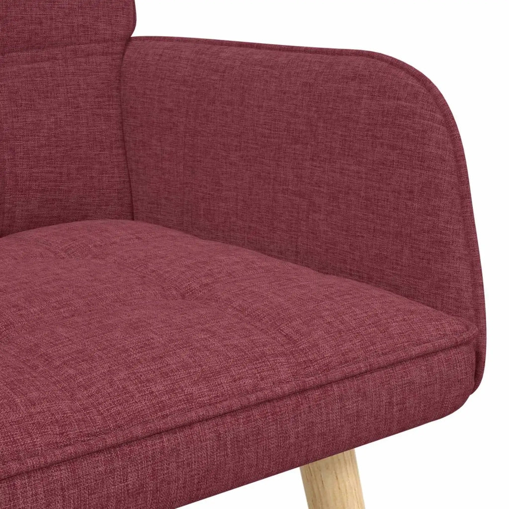 Sofa a Due Posti Rosso vino 115 x 61 x 87 cm Tessuto 42028894