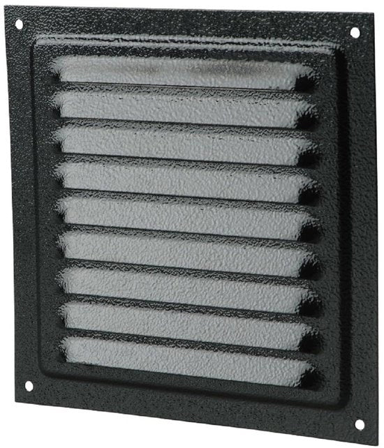 Copertura di ventilazione rettangolare - adatta per sistemi di riscaldamento dell'aria - 1 pezzo - acciaio - 25 x 25 cm