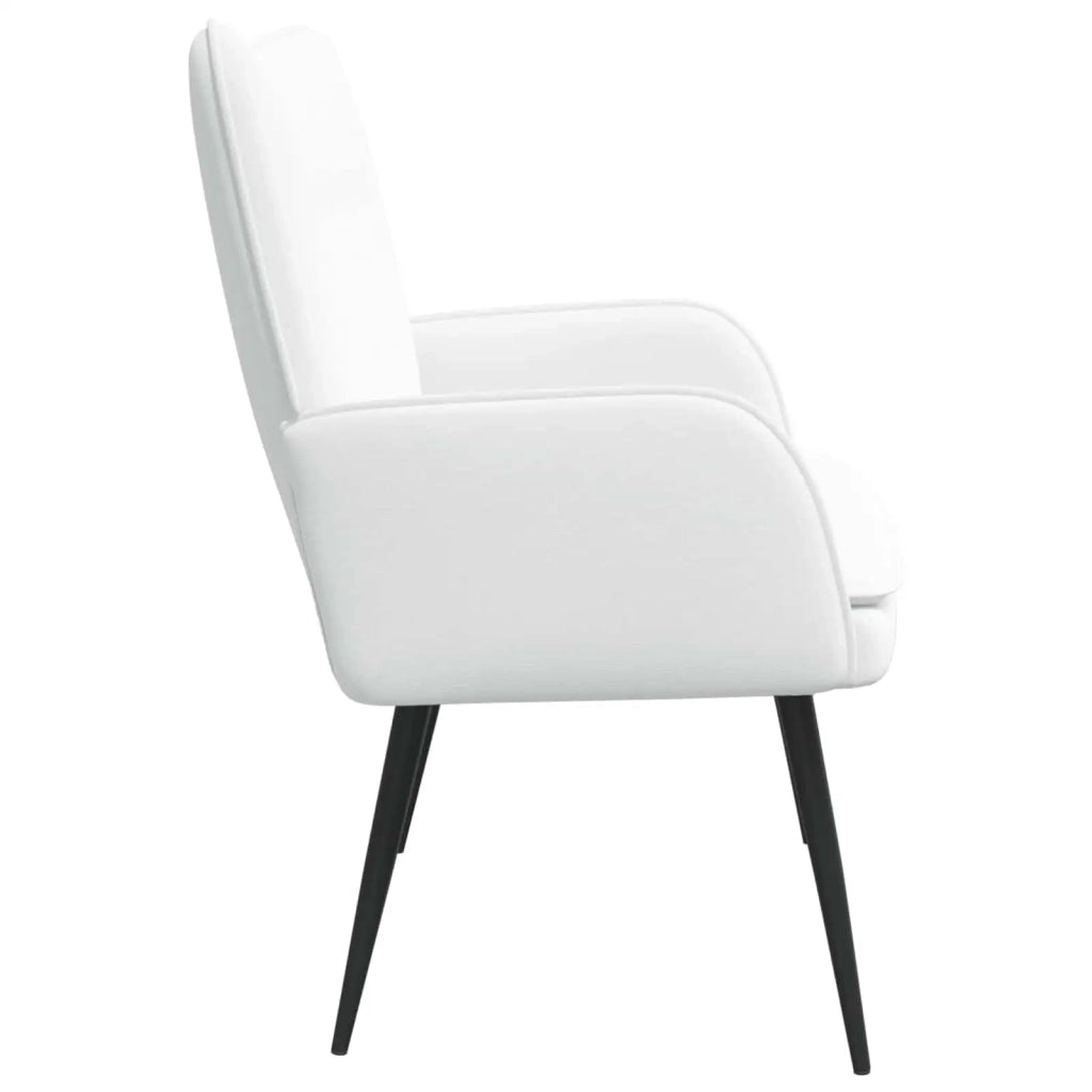 Divano a 2 Posti Bianco 115 x 61 x 87 cm Tessuto 42028911