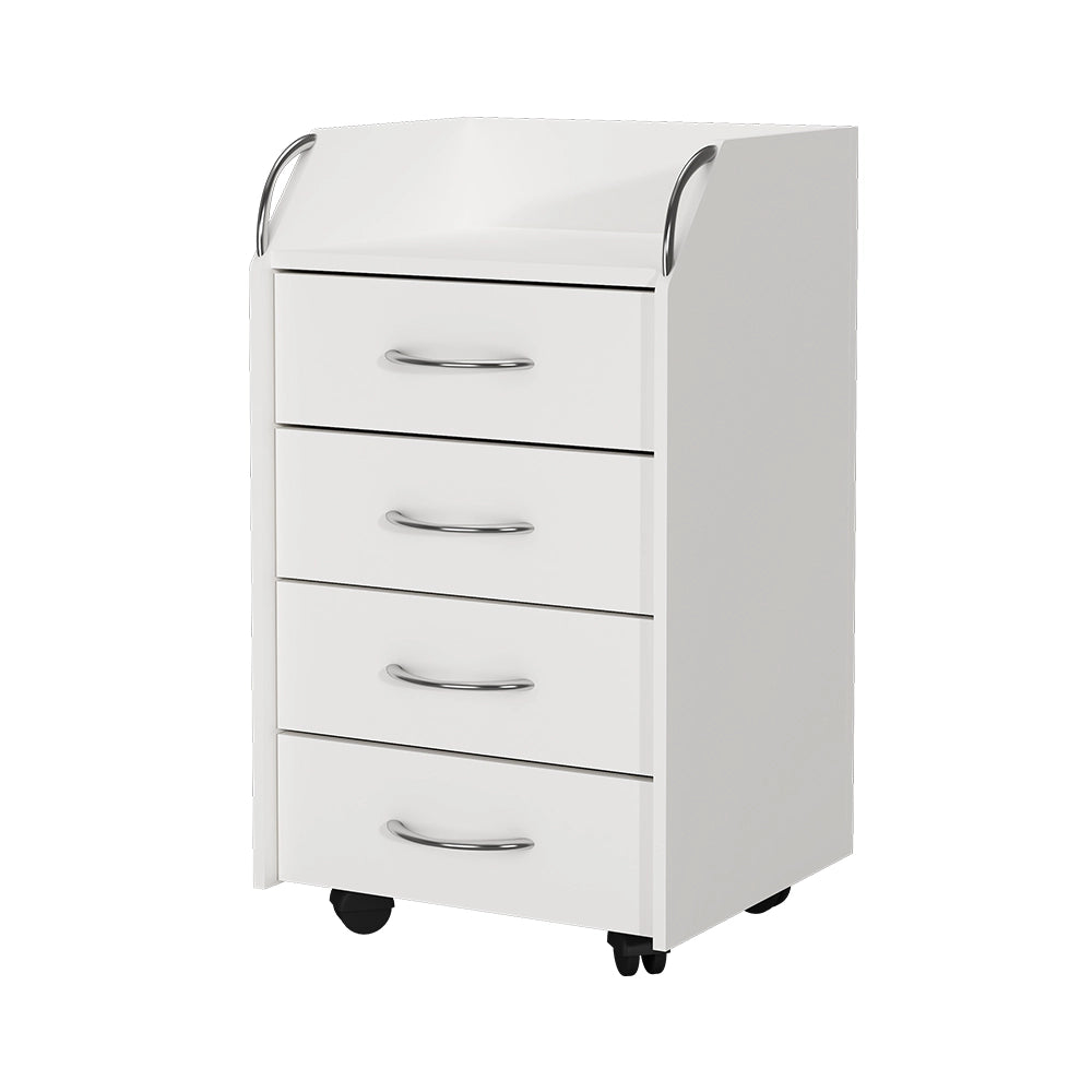 Vicco Contenitore per rotoli Bianco 36 x 40 cm con 4 cassetti