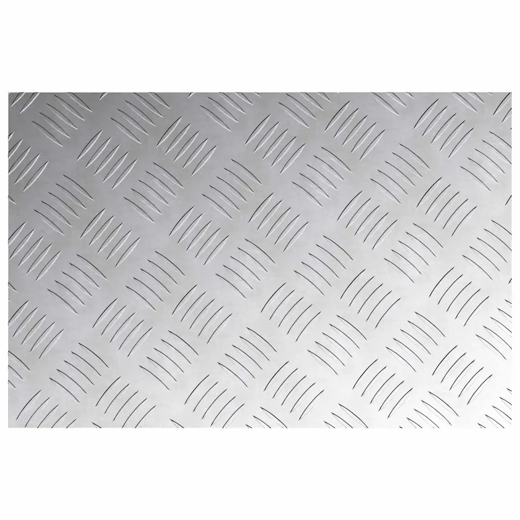 Gradini per Scale 4 pz | Tappetini per scale autoadesivi Argento 60 x 40 cm Alluminio