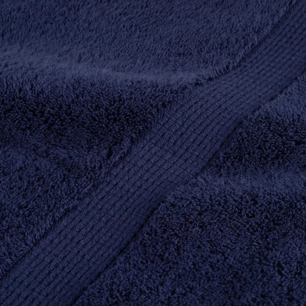 Asciugamani da doccia premium SOLUND 10 pezzi blu navy 70x140 cm 600 g/m² 137262