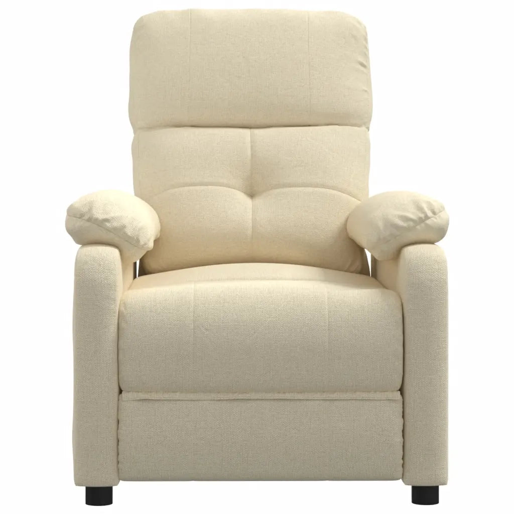 Poltrona Massaggiante Crema in Tessuto 289681
