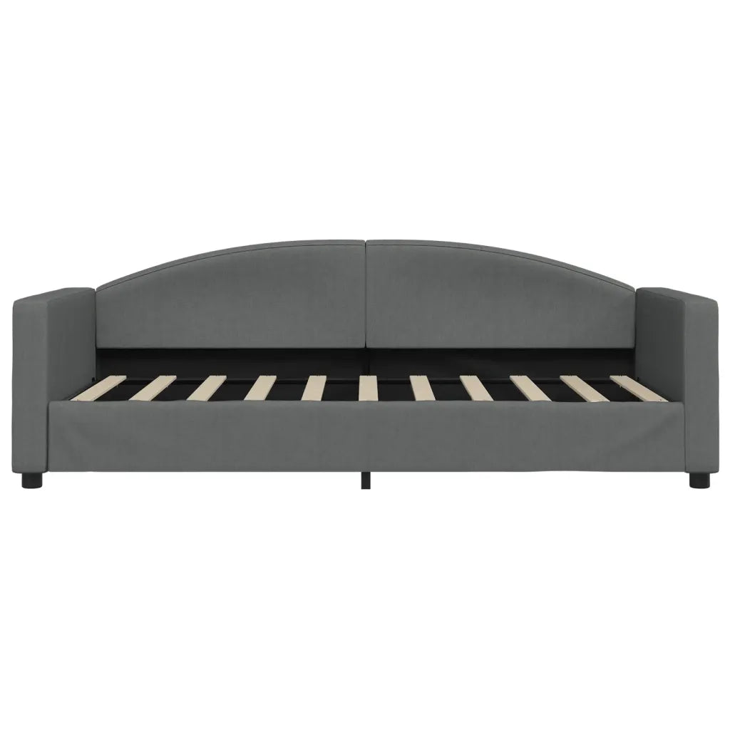 Divano letto | Sof¨¤ letto | Letto singolo Estraibile Grigio Scuro 90x190cm Tessuto