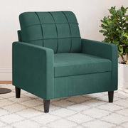 Poltrona Verde Scuro 60 cm Velluto 4007606