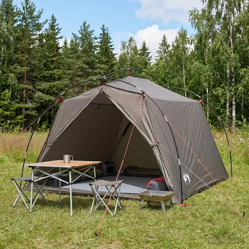 Tenda a tunnel Marrone e Grigio 2 persone
