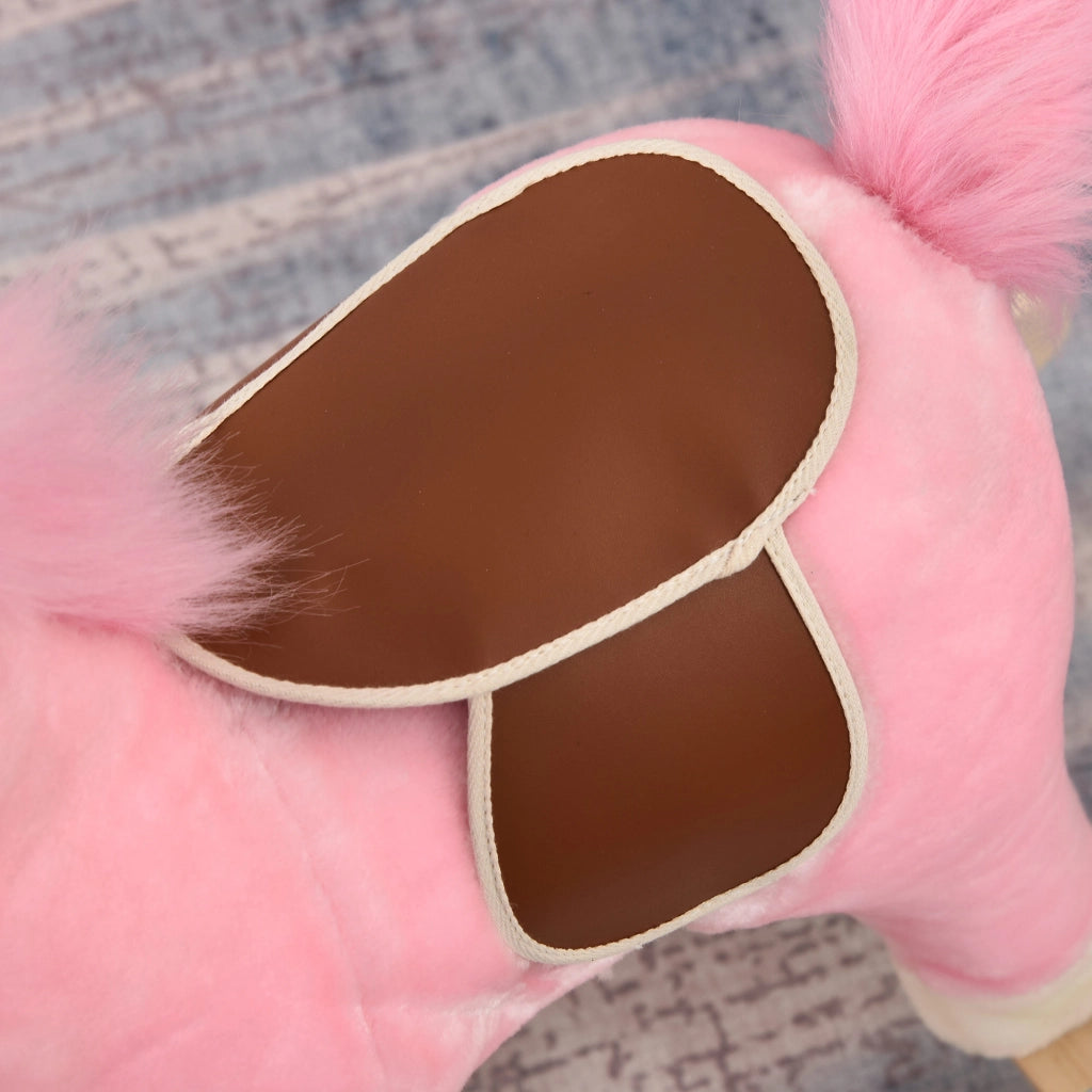 Cavallo a Dondolo Bambini con Suoni ¨C Zephmum ¨C Rosa