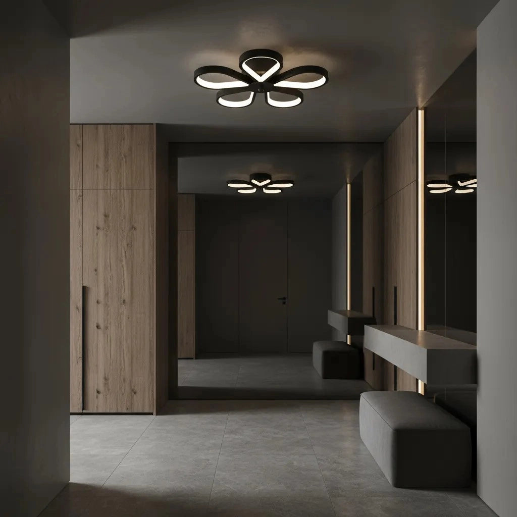 Lampada Da Soffitto Lhj075-c Black/white Led