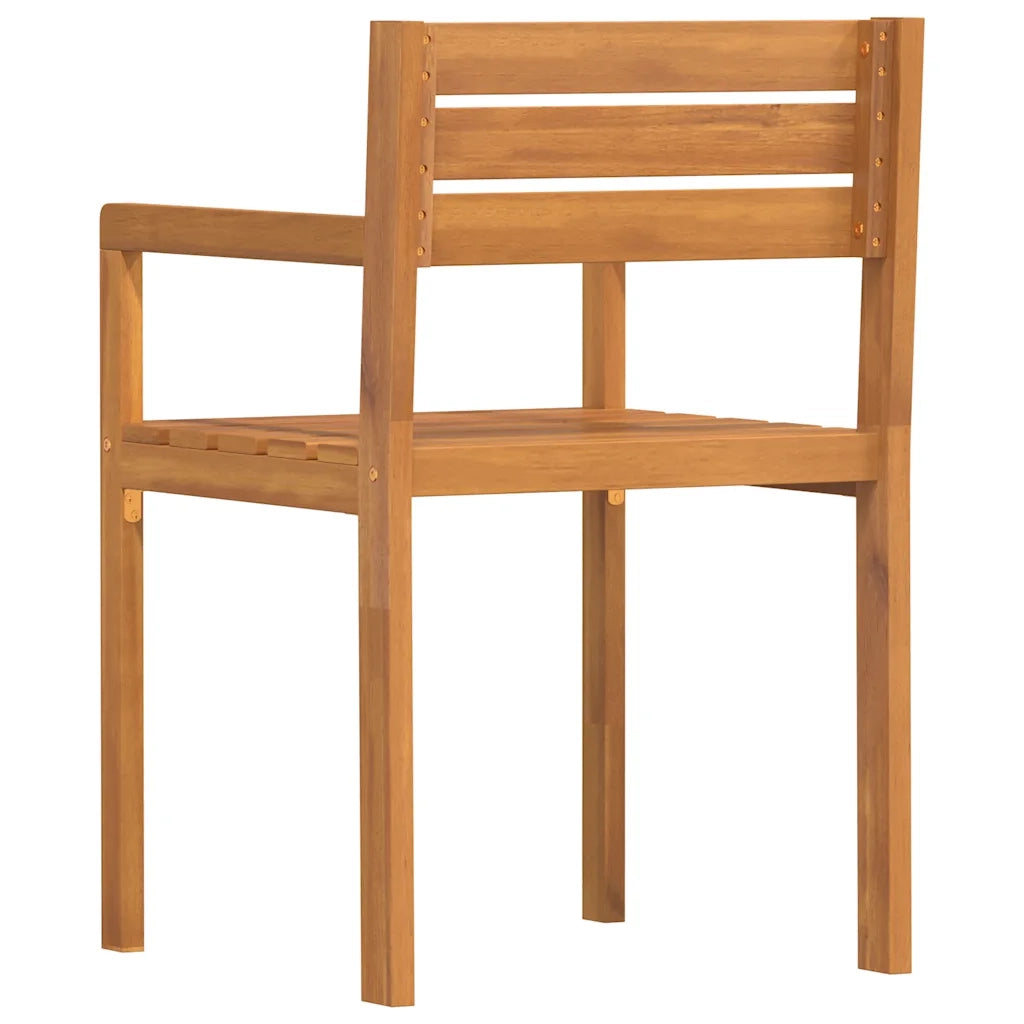 Sedie da Giardino 4 pz | Sedie da Esterno 50x53x80 cm Legno Massello di Acacia