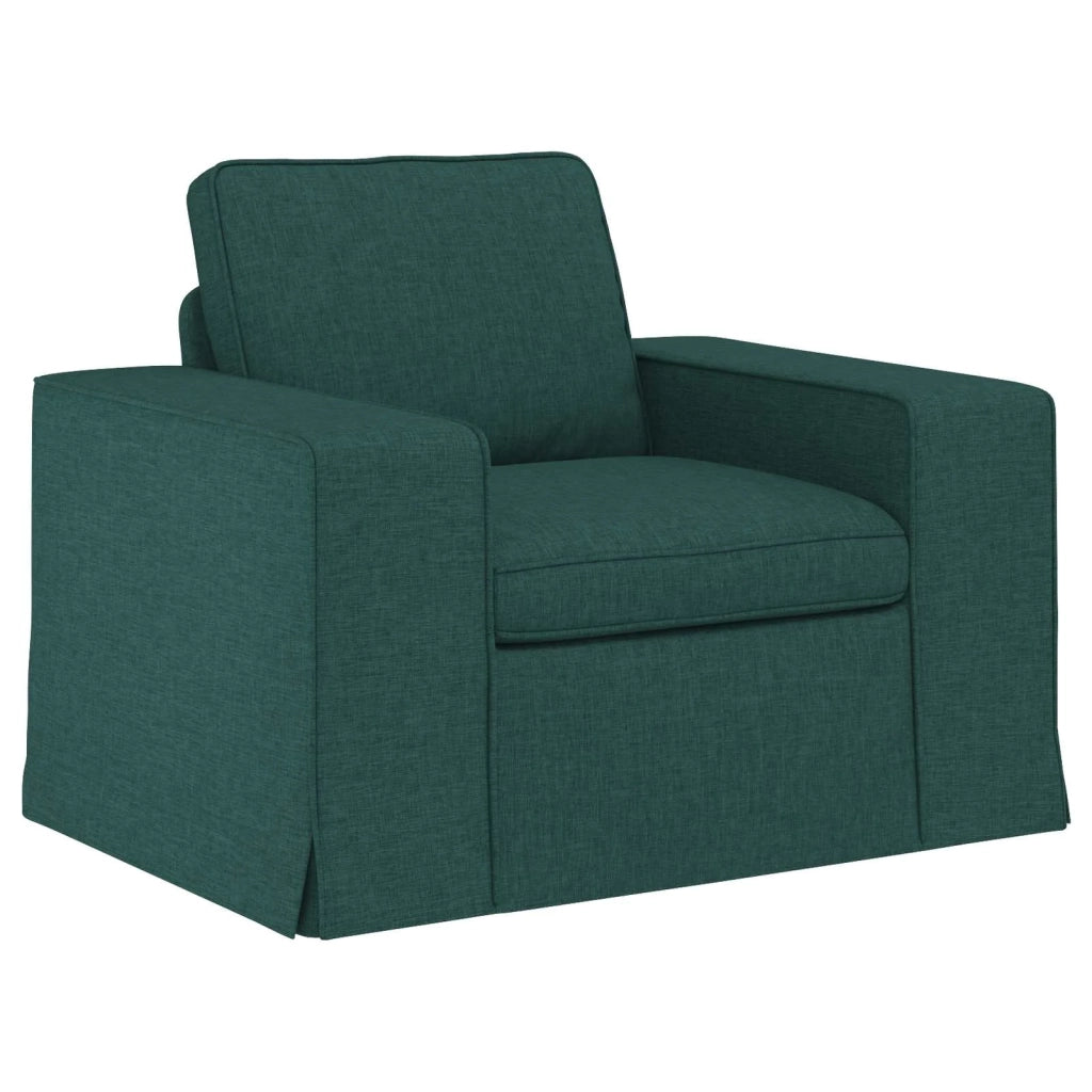 Set di divani 2 pcs Verde Scuro 162 x 80 x 82 cm Tessuto 3407503