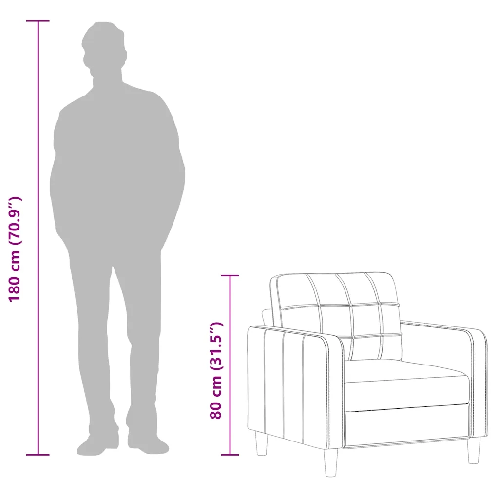 Poltrona | Sedia Relax Nera 60 cm in Tessuto