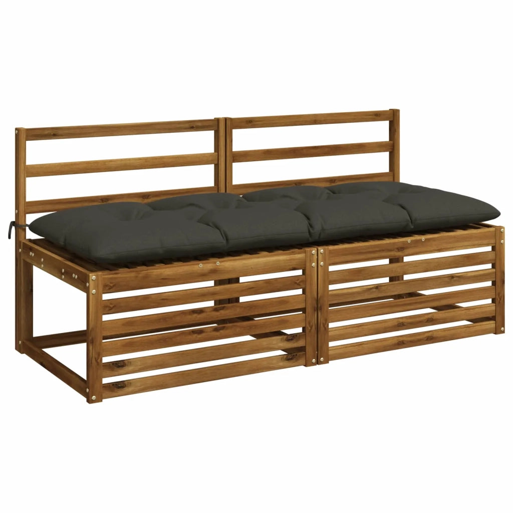 Cuscini per Panchina VIANEN 2 pz 100% Poliestere Antracite 952937