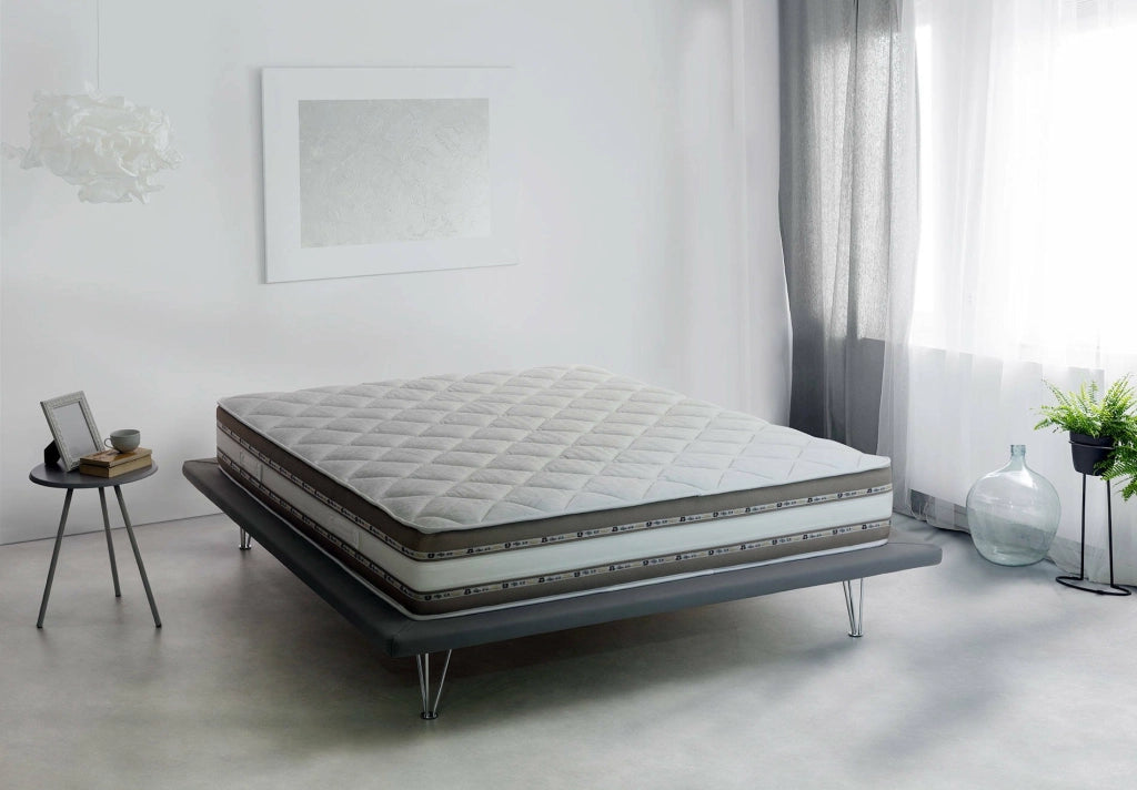 Aksi, Materasso Singolo Sfoderabile Made in Italy, 190x90x27h cm Bianco